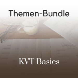 Therapietools Set: KVT Basics; Arbeitsblätter und Flash-Cards/Postervorlagen von Therapiekram im Sparset