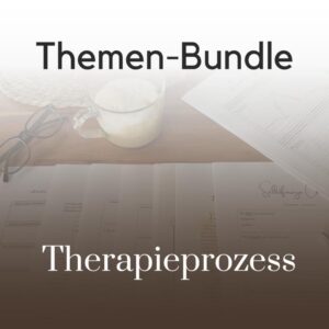 Therapietools Set: Therapieverlauf und Therapieprozess. Arbeitsblätter und Flash-Cards/Postervorlagen von Therapiekram im Sparset