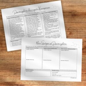 Arbeitsblätter zur Dopaminregulation und Dopaminmenü für Therapie bei ADHS, Impulsivität, Prokrastination und emotionalem Essen