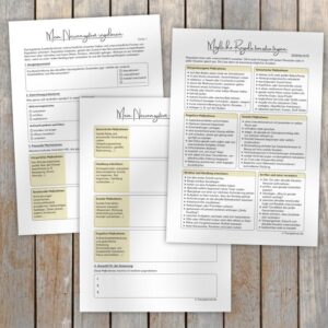 Arbeitsblätter zur Regulation des Nervensystems mit Regulationszielen, Selbstregulation und konkreten Strategien bei Dysregulation