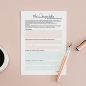 Arbeitsblatt zur Aufarbeitung schambesetzter Erinnerungen. Therapiematerial für Psychotherapie zu Scham, Selbstmitgefühl, Selbstwert und emotionaler Verarbeitung.