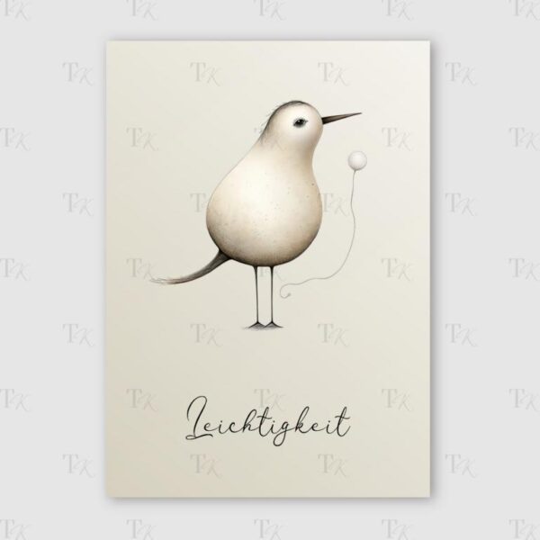 Ressourcen-Karte A6 Download mit kunstvollem Vogelmotiv, Resilienz stärken, für Therapie, Coaching, Beratung, Selbstfürsorge, positive Psychologie