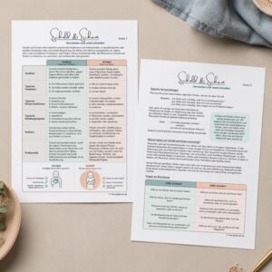 Arbeitsblatt Schuld und Scham verstehen und unterscheiden. Psychoedukatives Therapiematerial für Psychotherapeuten und Psychotherapeutinnen zu Schuldgefühlen, Scham, Selbstkritik, Perfektionismus und Selbstwertproblemen.