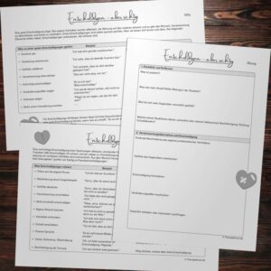 Therapiekram Arbeitsblätter-Set für eine bessere Kommunikation: Entschuldigen lernen, Verantwortung übernehmen und Beziehung.