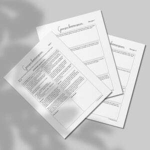Therapiekram Arbeitsblätterset: Grenzen kommunizieren. Therapietools zum Üben von Abgrenzung, PDF, Sofortdownload.