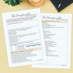 Arbeitsblatt Fehlregulation erkennen mit Analyse von Reaktionen, kurzfristiger Wirkung und langfristigen Folgen im Alltag