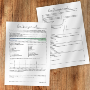 Arbeitsblätter zum Nervensystem verstehen mit Grundaktivierung und Aktivierungsdynamik für Psychotherapie und Selbstbeobachtung