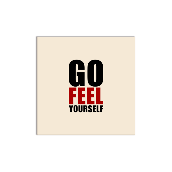 Go feel yourself Poster, Digitale Vorlage zum Ausdrucken, Therapiekram Therapietools