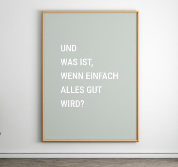 Therapiekram Poster, Therapieposter zur kognitiven Umstrukturierung, Sorgen, GAS: Und was, wenn einfach alles gut wird?