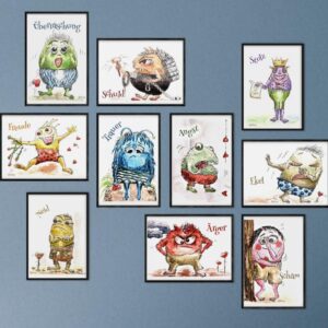 Monster der Gefühle alle Gefühlemonster Bundle